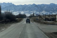 Skimo Kirguistán carretera