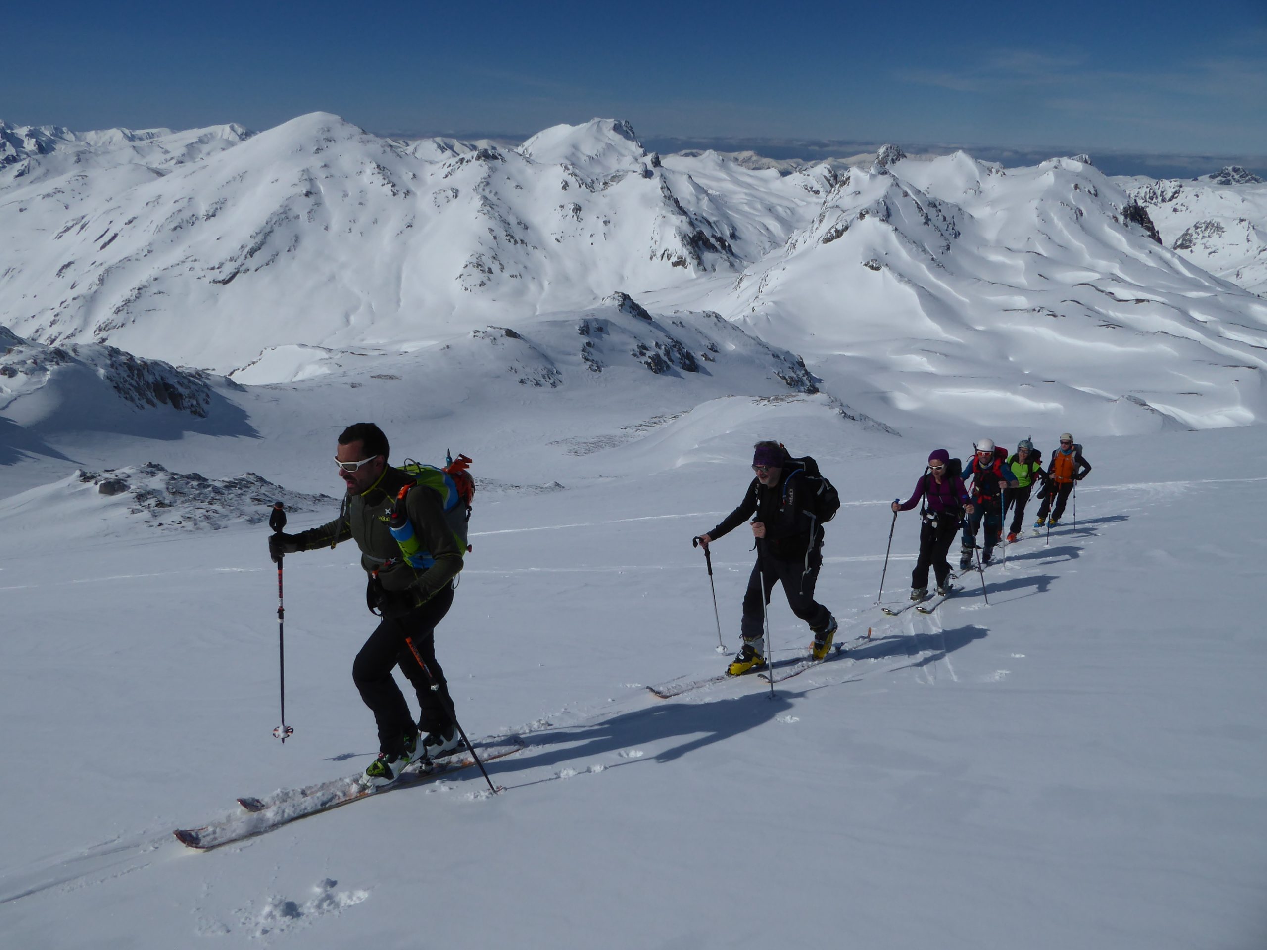 Esquí de montaña en la Cordillera Cantábrica. Entre Somiedo y la Babia.