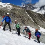 Ascensiones y glaciares en los Ecrins. Alpes franceses.