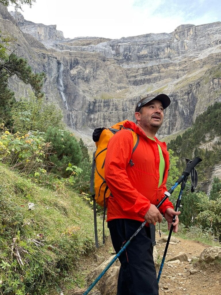 El guía de montaña David Gómez Alandi en Pirineos