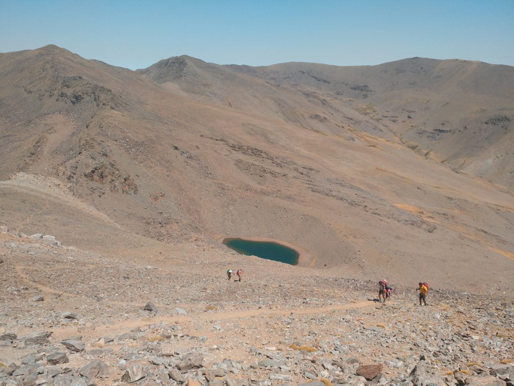 Excursionistas en Sierra Nevada
