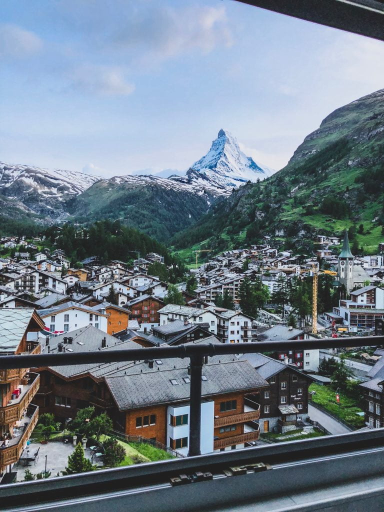 Vistas al Matterhorn desde un apartamento de Zermatt