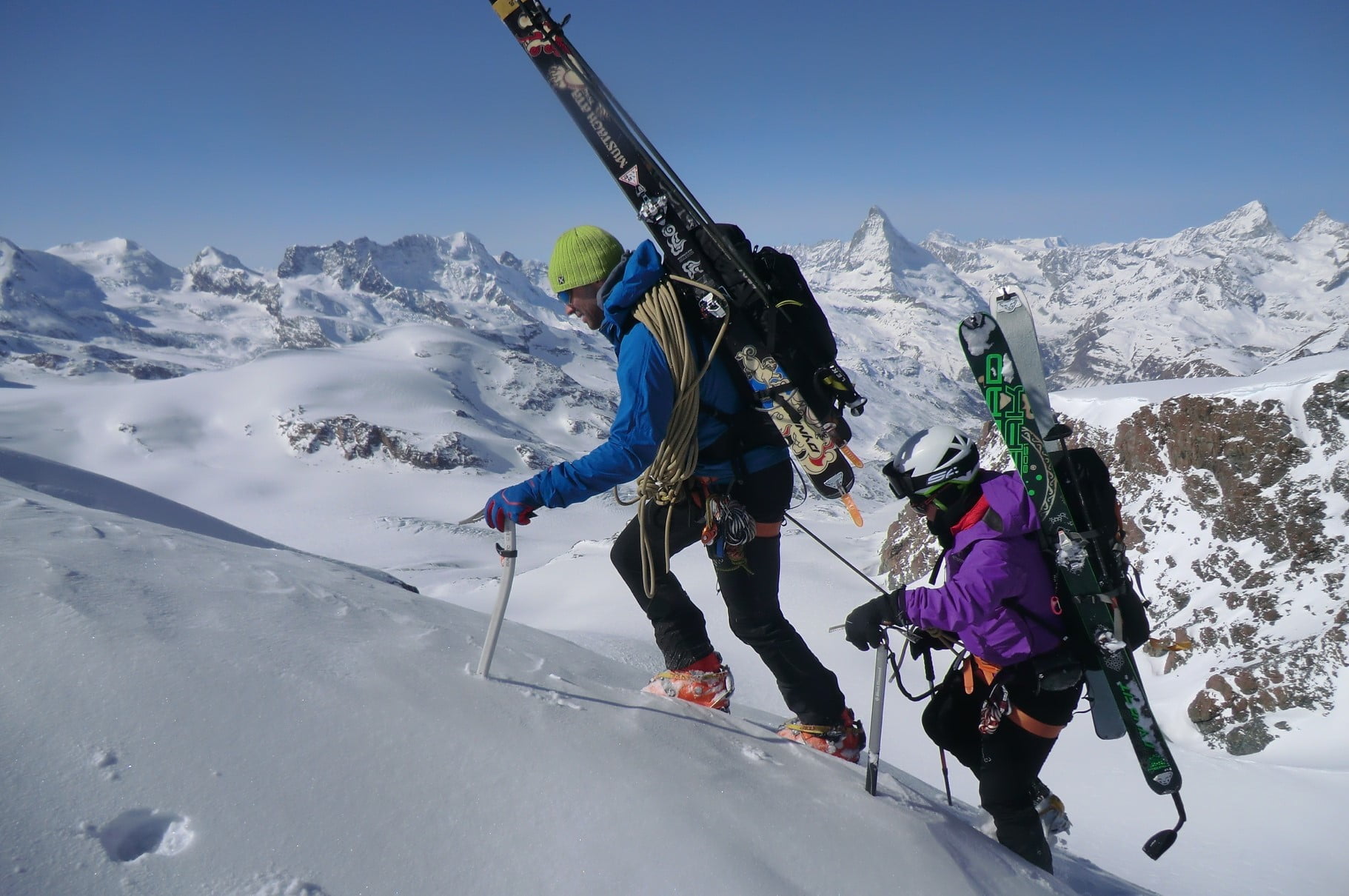 Esquí-alpinismo. Cuatromiles del valle de Saas Fee y Monte Rosa