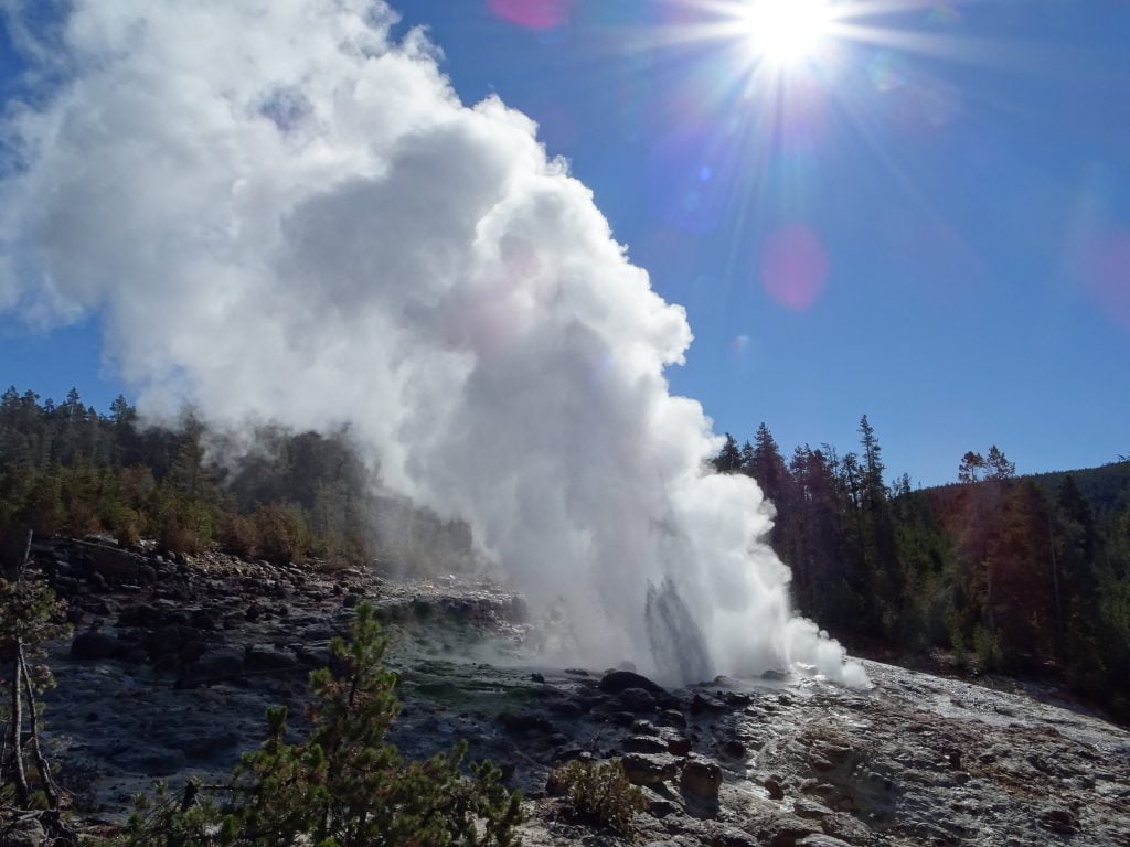 geyser en Yellowstone