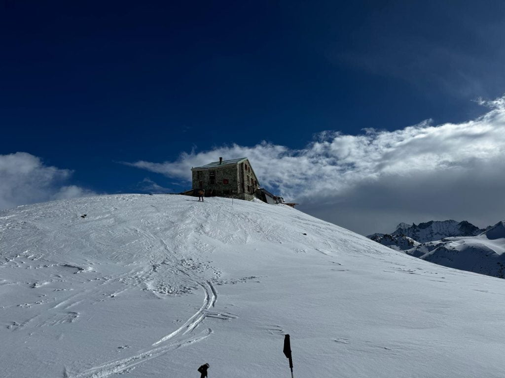 Refugio de montaña en la Chamonix-Zermatt